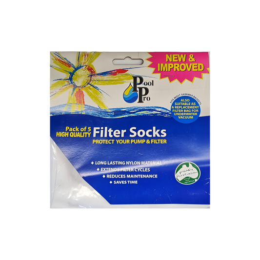 Heavy-Duty Skimmer Box Filter Socks - 5 Pack (One Size Fits All)